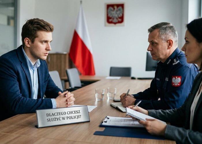 rozmowa kwalifikacyjna do policji